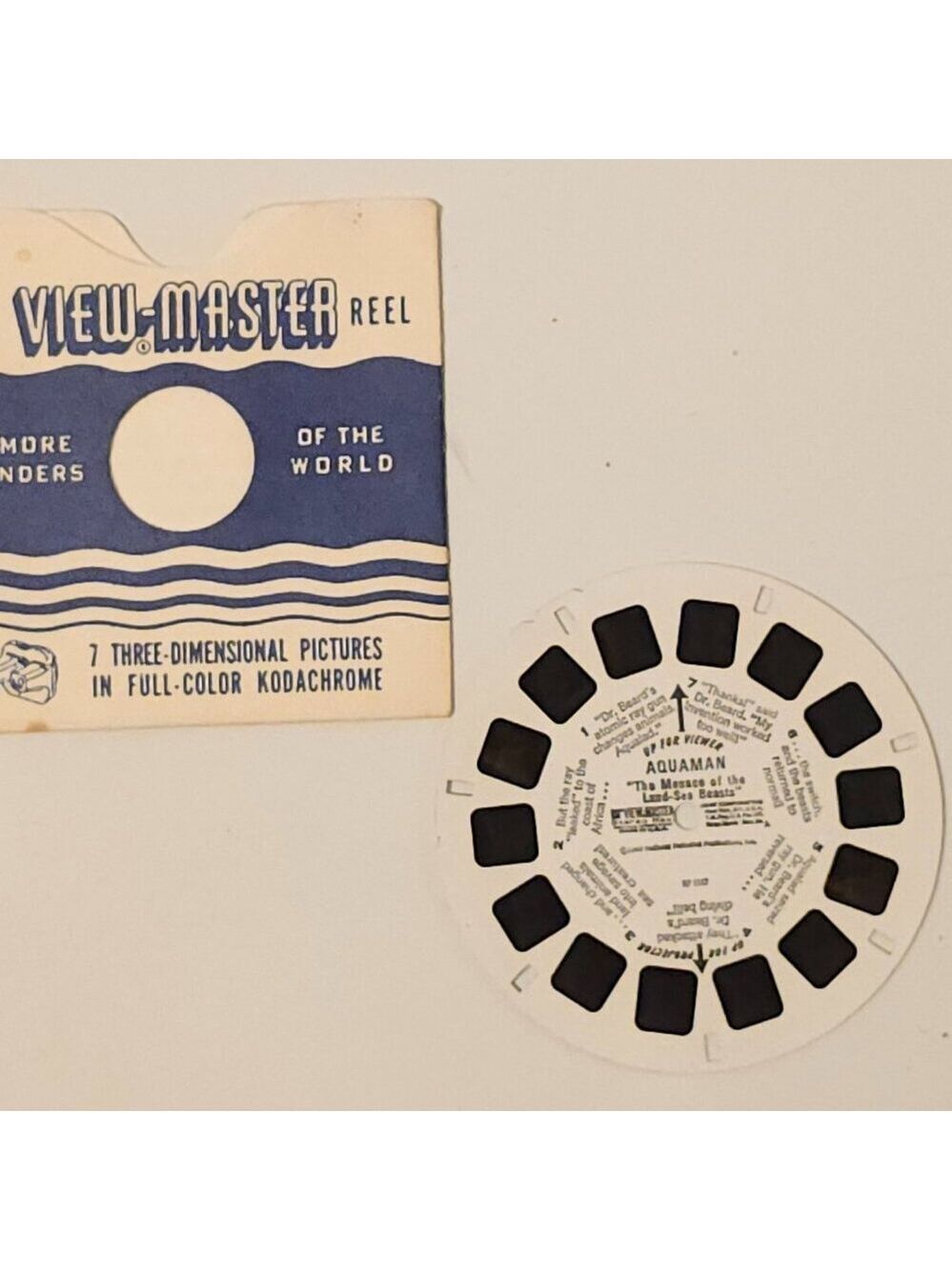 VINTAGE AQUAMAN View Master Reel 1966 The Menace of the Land Sea Beasts